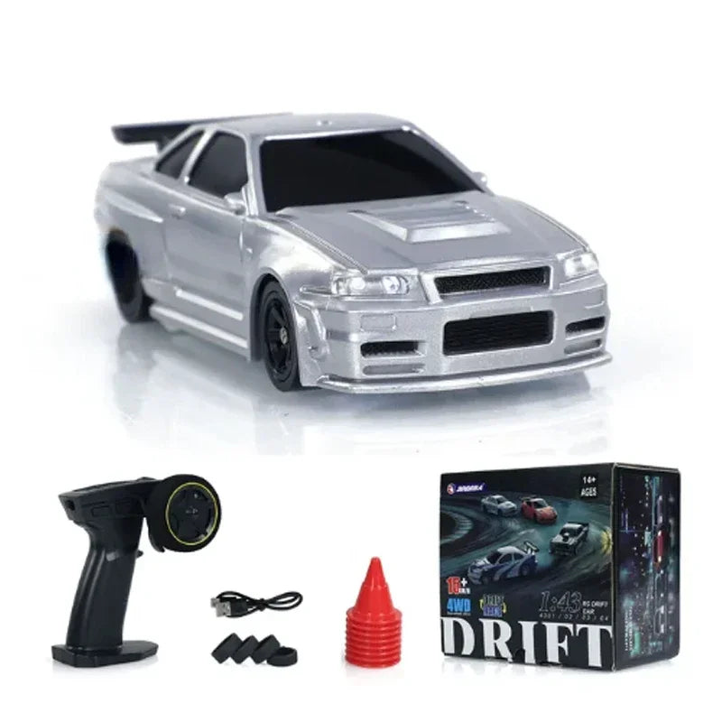 Nissan Skyline R34 GTR - Tokyo Xclusive™ Mini RC Drift Car 1:43 Scale
